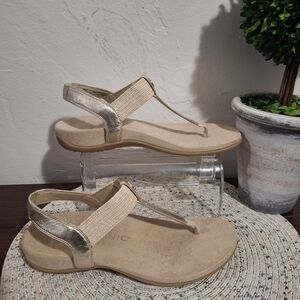 Vionic Gold and Tan Brea Sandals Size 8.5.